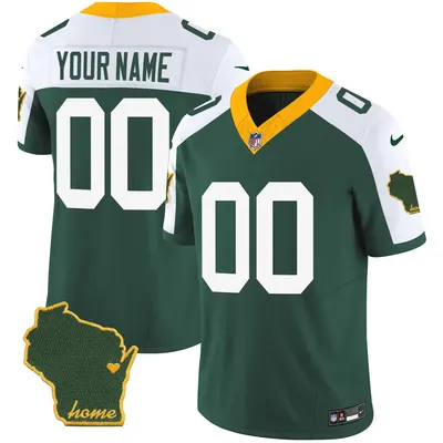 Packers Home Patch Custom Limited Jersey - Edition 2