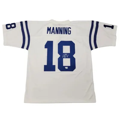 Peyton Manning Colts 2006 White Throwback Jersey