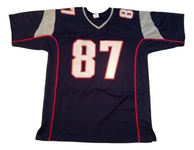 Rob Gronkowski Custom Unsigned Blue Limited Jersey
