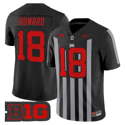 Will Howard Ohio State Buckeyes Throwback Jersey Stitched - Black